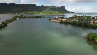 Drone (Aerial) video of the famous Dekehtik causeway in the island garden of Pohnpei State, FSM