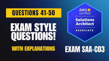 AWS SAA-C03 Exam-Style Practice Questions 2025 | Q41–50 (With Explanations)