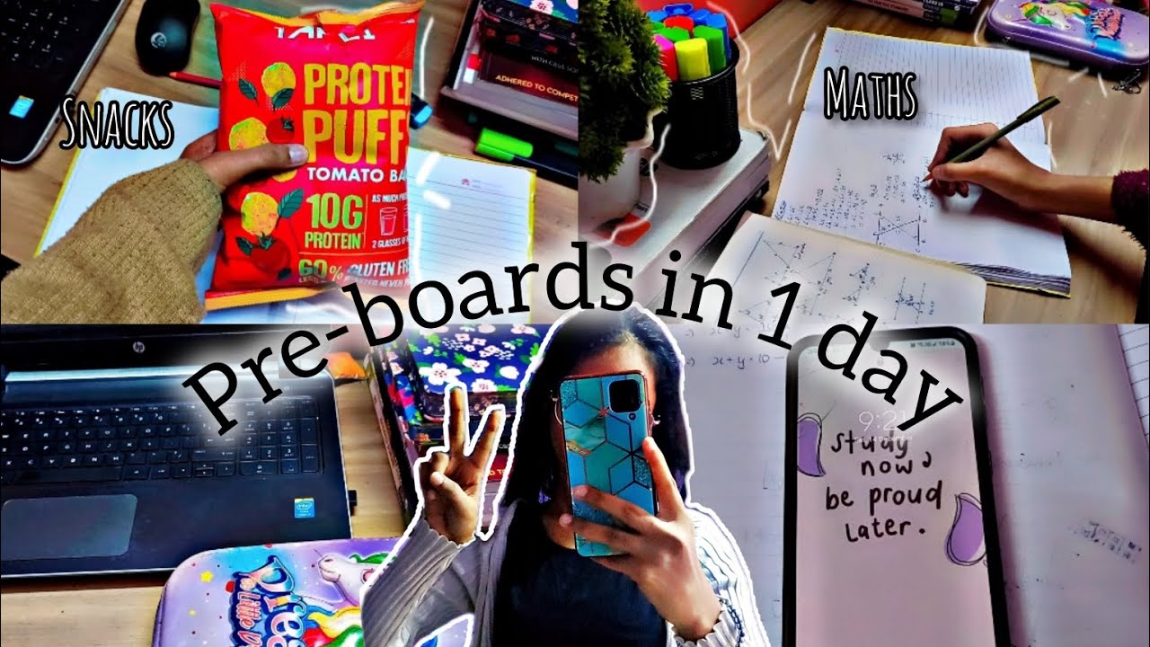 Maths pre-board fear 😨 / As a CBSE 10th grader / Class 10 study vlog ...