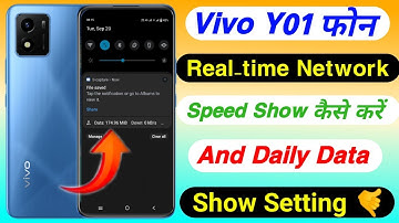 VIvo Y01 Real-time Network Speed Show Kaise Kare || How To Show Daily Data Usage On Vivo Y01