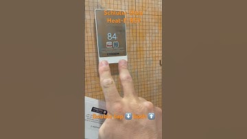 Installed the Schluter Ditra-Heat-E-RS1 thermostat today. Double tap both arrows to enter WiFi setup
