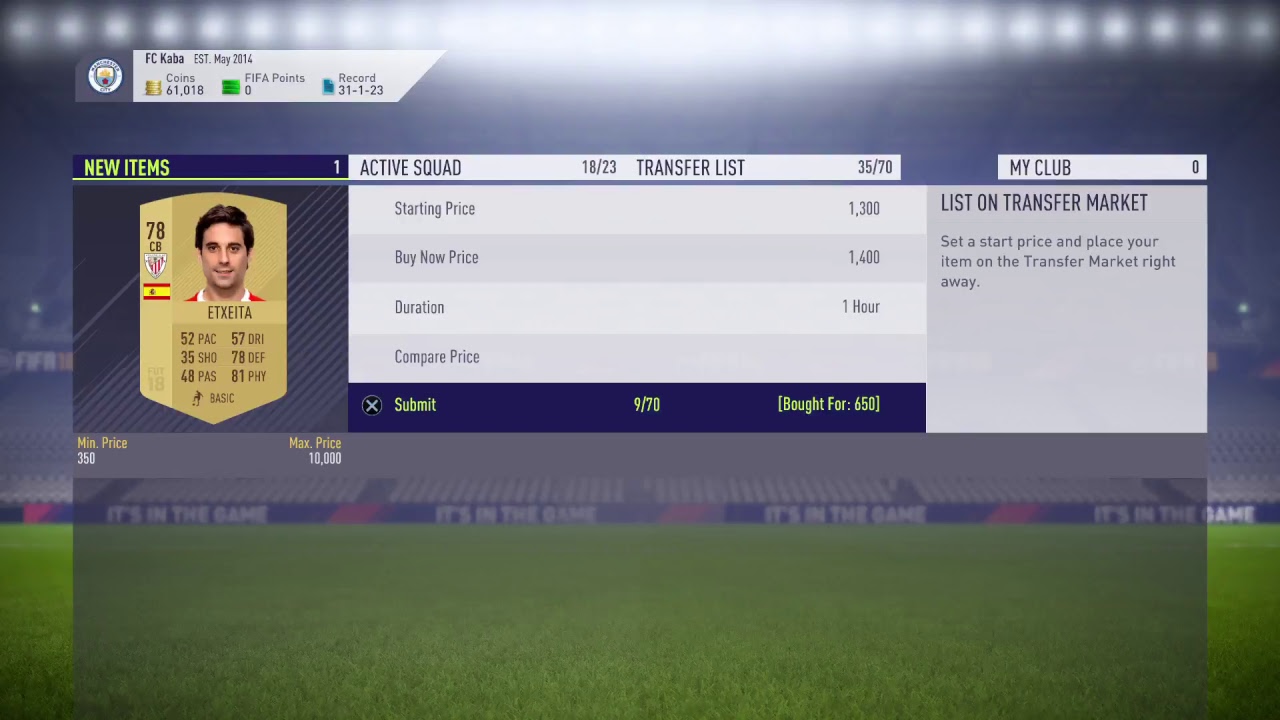 FIFA 18 EASY TRADING METHOD! 20k in 10min !