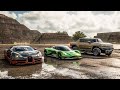 Forza Horizon 5 Drag race: Bugatti Veyron SS vs Hummer EV 1900HP vs Aston Martin Valhalla Concept