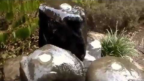 Three Basalt Column Fountain