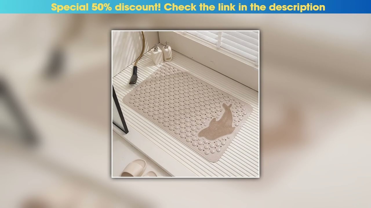 Limited Washable Shower Bathroom Mat Massage Clean Feet Bathroom Non-slip PVC Bath Mat•••••••••••••