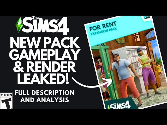 POSSIBLE LEAK: The Sims 4 Rental Houses Expansion Pack