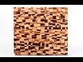 Making a chaotic pattern end grain cutting board