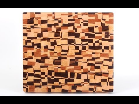 Chaotic Pattern End-Grain Cutting Board - 20''L x 12''W – Alex's