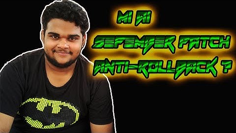 Mi A1 september patch anti-rollback ?