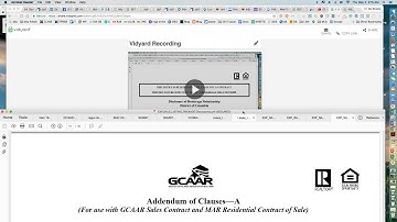 GCAAR 1332 Addendum of Clauses A