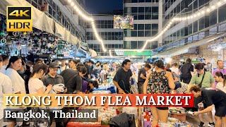 [BANGKOK] Khlong Thom Night Market 'Flea Market Only Saturday Night' | Thailand [4K HDR Walk Around]