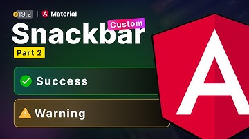 Custom Snackbar in Angular Material  |  Uxtrendz (2023) [#19.2]