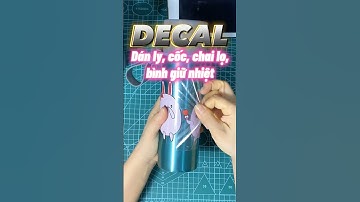 Decal in dán chai lọ thuỷ tinh, ly, cốc, bình nước quá đẹp #thegioidecal #decal #sticker #shorts