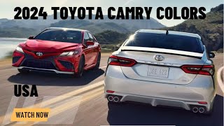 2024 TOYOTA CAMRY COLORS