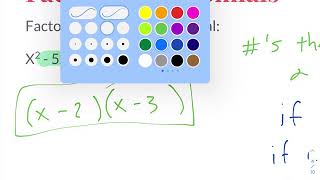Mr. Yehlen's Precalculus A Factoring Review Notes