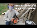 Borrowing a chainsaw from our neighbor! Unusual daily life in Japan?