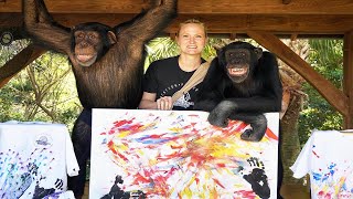 Chimpanzee ApeStract Art| Myrtle Beach Safari