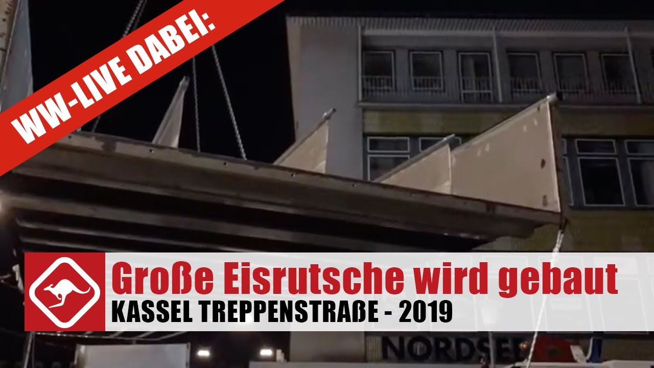 Die Eisrutsche in der Treppenstraße in Kassel wird aufgebaut - Teil 5 | Wildwechsel | vom 17.11.2019