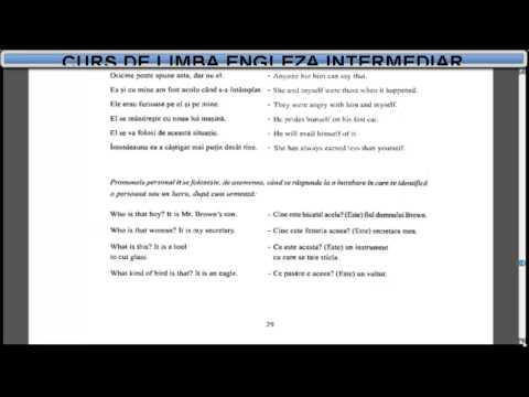 Curs de limba Engleza nivel intermediar (tema+vocabular) - Lectia 4