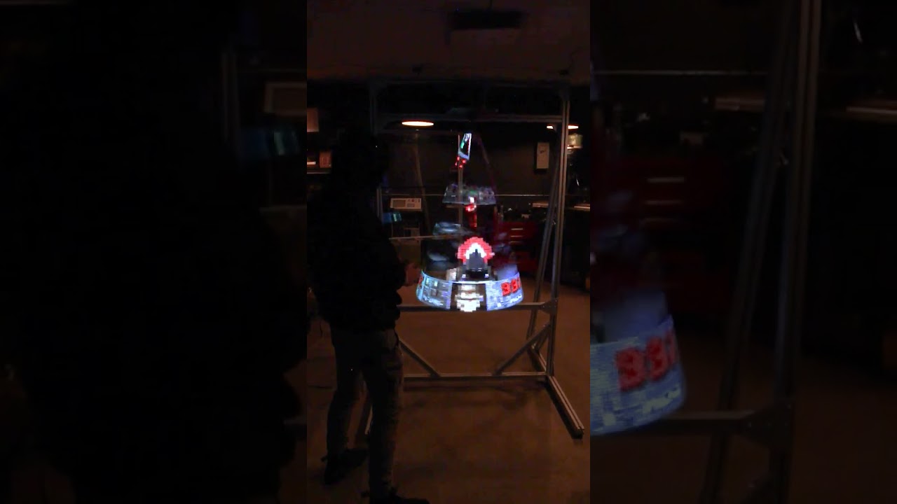 Building A Dangerously Fast Spinning Holographic Christmas Tree -  borninspace, Holographic Christmas Tree