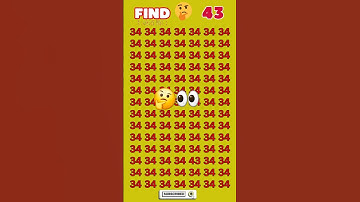 Find the odd number 43🤔 #puzzle #maths #canyouanswer #riddles #iqtest #paheliyangk #find #ढूंढो