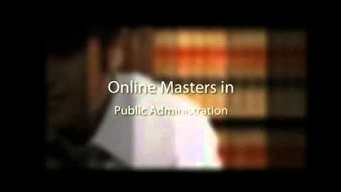 Master of Public Administration Degree Programs