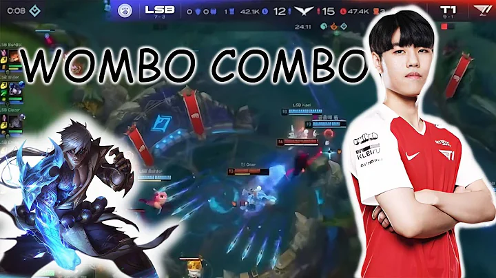 T1 ONER Leesin Sneaky play for (kick-flash) Wombo Combo