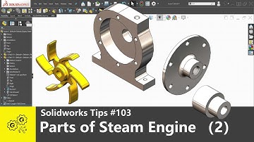 Solidworks tips #103 | parts of Steam Engine with Horizontal Beam (2) | tutorial for beginner