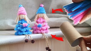 DIY doll Very simple ✅ made of bushings and chenille wire