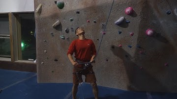 Gym Lead Climbing: 11. Lead Belay Stances | Climbing Tech Tips