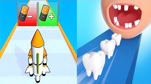 Recharge Rocket Run VS Smile Rush - All Levels Android iOS Gameplay Ep 1