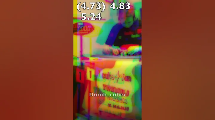 Tymon kolasinski 5.09 world record Average  #viral #cubing #puzzle#worldrecord