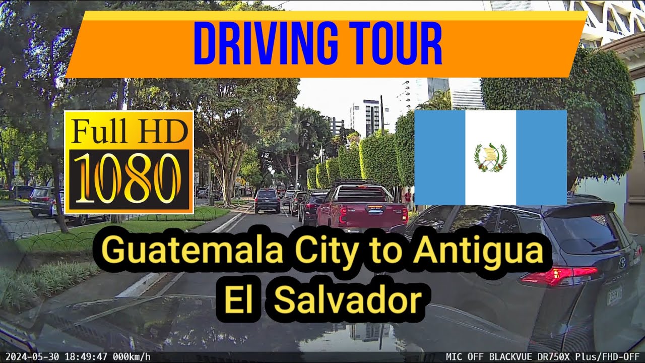 269. Driving from Guatemala City to Antigua Guatemala - Guatemala