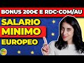 salario MINIMO EU 👌/ inps CONFERMA rdc-com/au / bonus 200 euro - occhio alla campagna elettorale