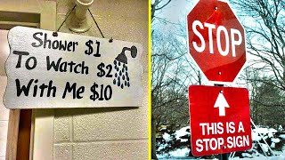 Can't Stop Laughing: The Funniest Signs Spotted in Public