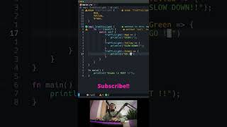 Enums in Rust🦀 #ytshorts #viralshorts #rust #rustdevelopment #neovim