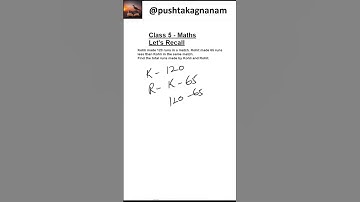 Class 5 Maths -  Addition Problem - English Medium  #pushtakagnanam #subscribe #maths #class5maths