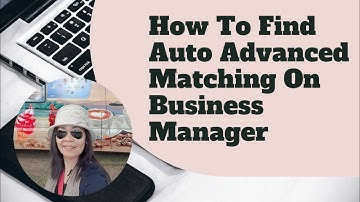 How To Find Auto Advanced Matching #facebookads #facebookmarketing #askjingo