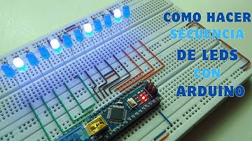 COMO HACER secuencia LED con ARDUINO