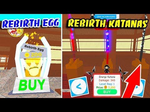 New Rebirth Zone Update Rebirth Egg Katana Swords In Ninja Masters Roblox Youtube - all new ninja masters codes best egg in game ninja master simulator roblox