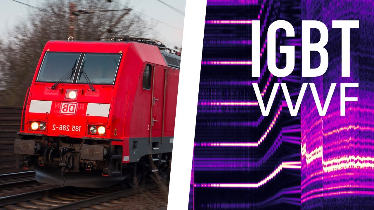 [ADtranz IGBT VVVF] Br 185.2 Sound - TRAXX F140 AC2 [Inductor Recorded]