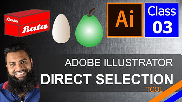 Adobe illustrator Direct Selection Tool - Adobe illustrator online tutorial in Urdu Hindi - class 3