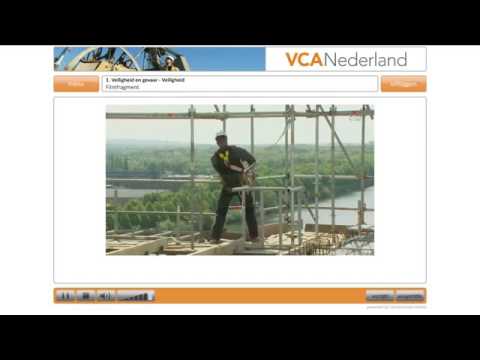 VCA leren via het internet met de VCANederland E learning cursus