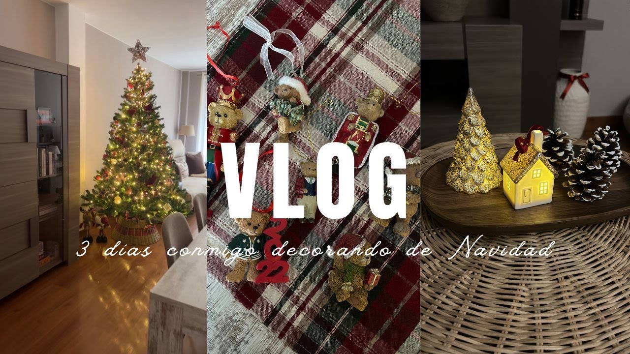 VLOG | 3 días conmigo decorando mi casa para Navidad 🎄