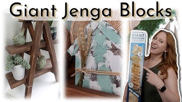 5 Below has Giant Jenga Blocks // Jenga Block Crafts