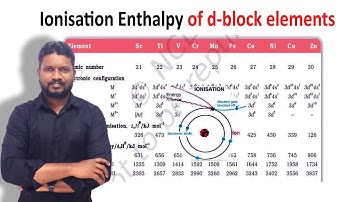 2. Ionization Enthalpies of d- block elements | Transition Elements  | @CHEMISTRYTEACHu