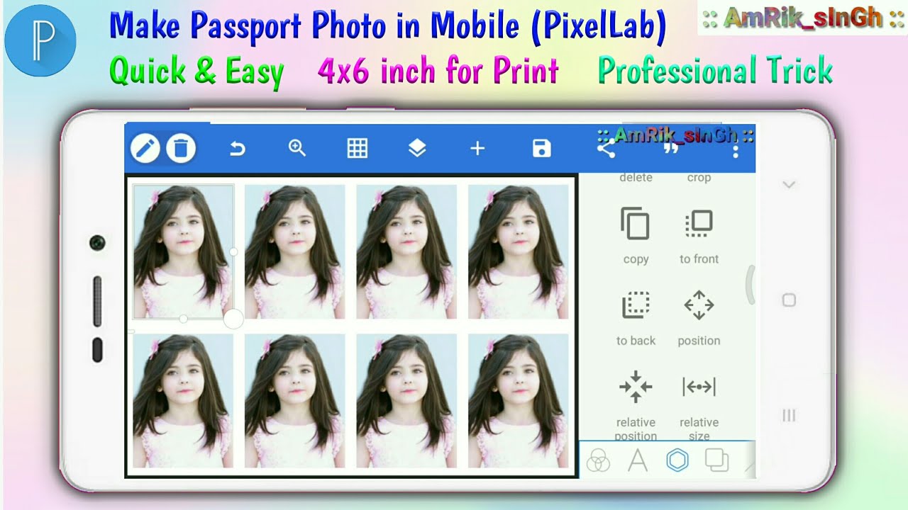 How To Make Passport Size Photo In Mobile Like Studio Pixellab Tutorial 4x6 Photo For Print Youtube How To Make Passport Size Photo In Mobile Like Studio Pixellab Tutorial 4x6 Photo For Print Youtube