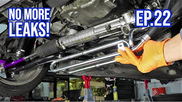 BMW power steering leak fix.  [Ep.22 How to build a cheap drift car]