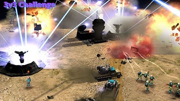 ExCaL, BiG^SiZe, DoMiNaToR vs ViViD, Marakar, MoKeR | Badder 3v3 Sponsored Challenge | C&C Zero Hour