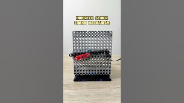 Inverted slider crank mechanism #lego #legotechnic #mechanical #mechanism #technic #engineering